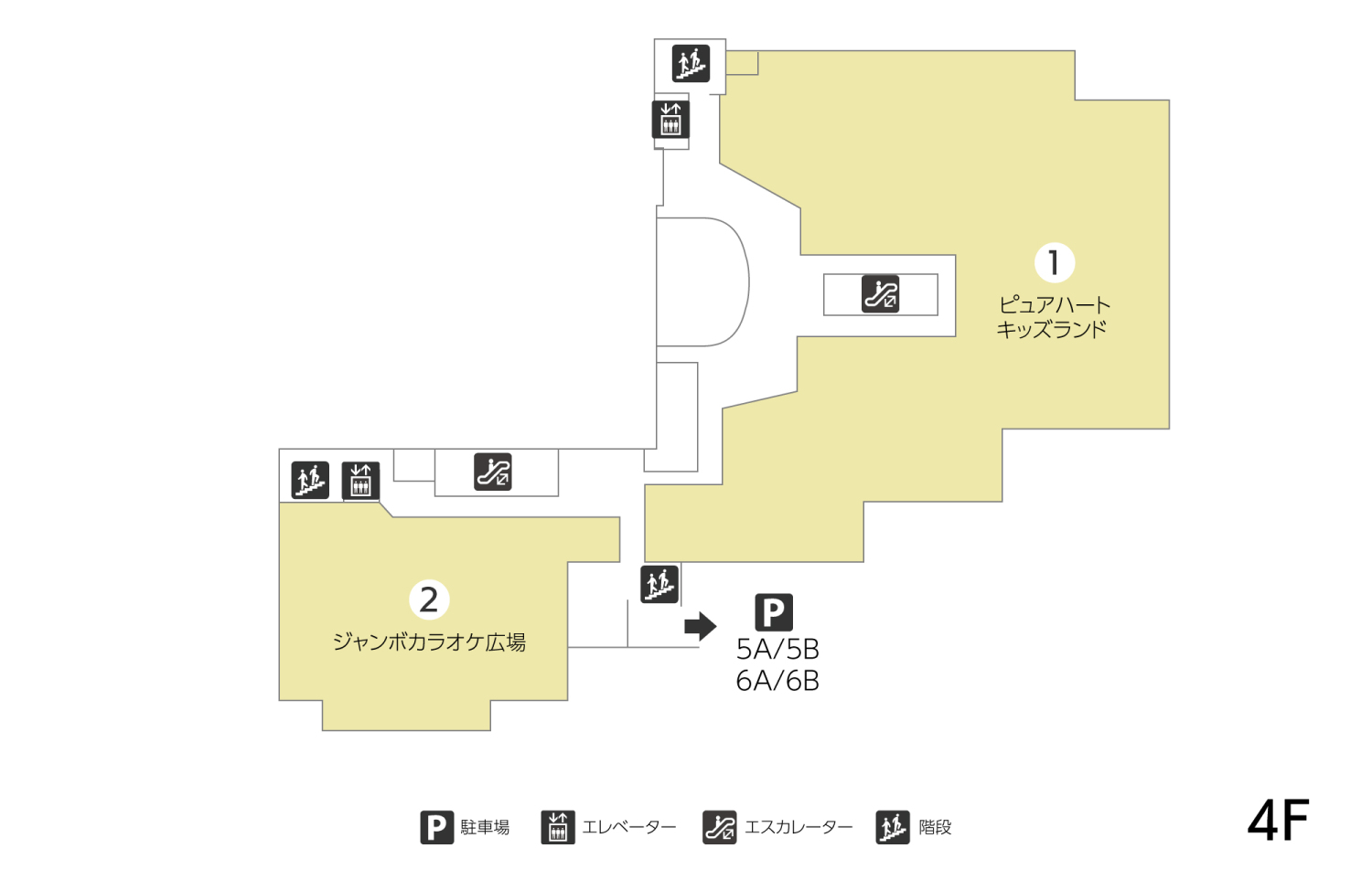 フレスポしんかな4Fフロアマップ